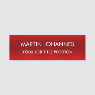 Chic Elegant Plain Stylish Name Tag