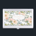 Chic Elegant Roses,Motivational Message  Business Card Holder<br><div class="desc">Pretty elegant roses create a chic and stylish background with roses and a motivational message. Any girl would love to have this stylish design. If your art still needs to be adjusted, click on the Customize This button. This will take you to a design area where you can move around...</div>