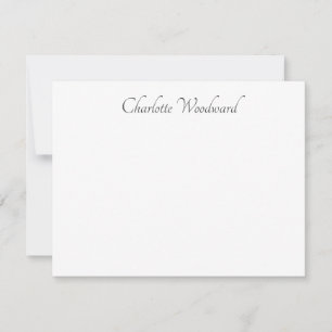 Chic Elegant Script Personalized Note Card