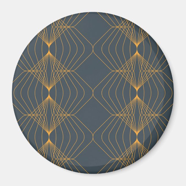 Chic, elegant, simple geometric graphic pattern magnet (Front)