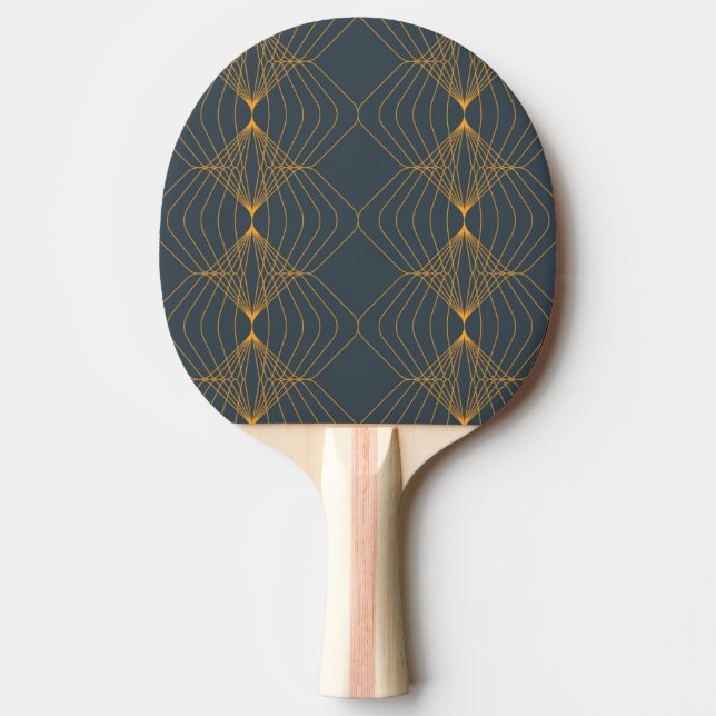 Chic, elegant, simple geometric graphic pattern ping pong paddle (Front)