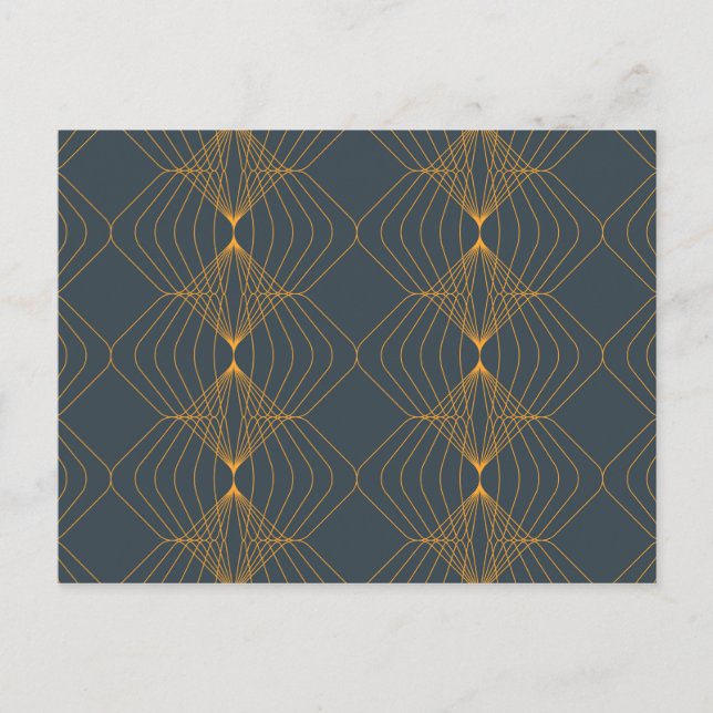 Chic, elegant, simple geometric graphic pattern postcard (Front)