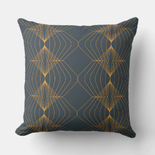 Chic, elegant, simple geometric graphic pattern throw pillow
