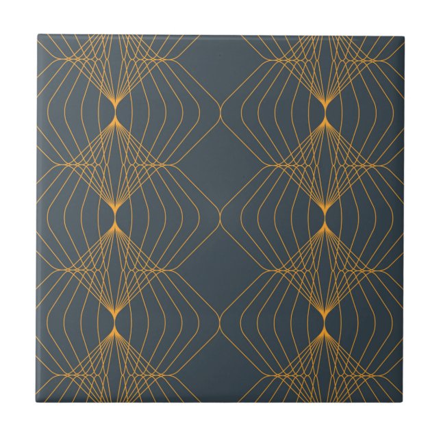 Chic, elegant, simple geometric graphic pattern tile (Front)