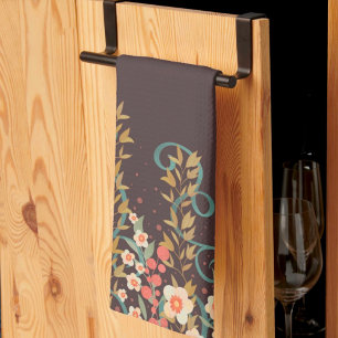 Chic Elegant Stylish Pretty Floral Pattern Kitchen Towel