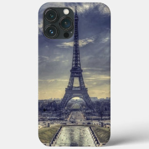 Chic Elegant Vintage Eiffel Tower Paris France iPhone 13 Pro Max Case