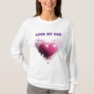 Chic en rose : T-shirt imprimé coeur