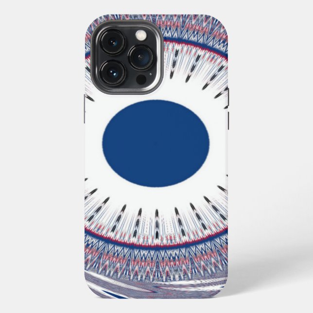 Chic Energetic Eye Design: A Mesmerizing Pattern iPhone Case (Back)