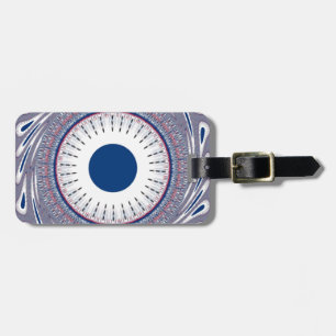 Chic Energetic Eye Design: A Mesmerizing Pattern Luggage Tag