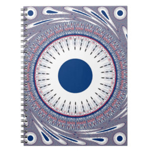 Chic Energetic Eye Design: A Mesmerizing Pattern Notebook