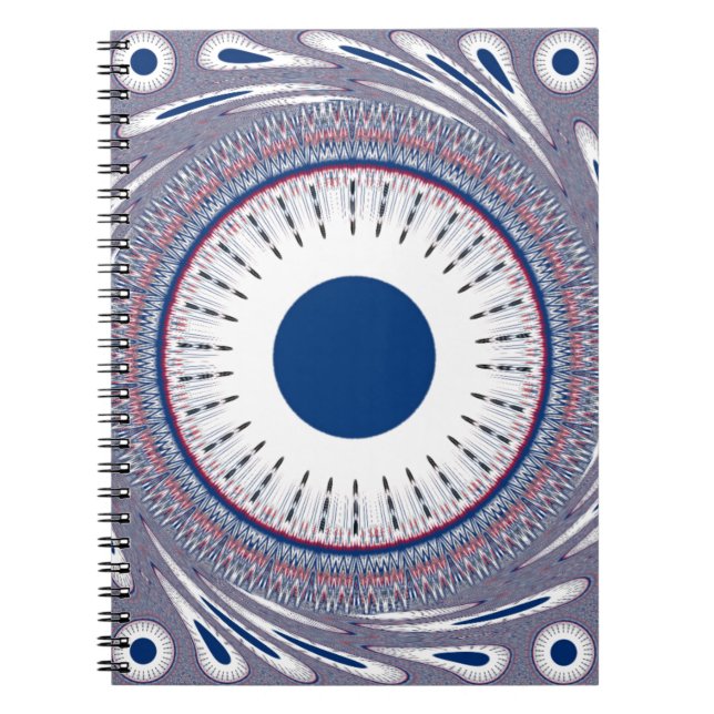 Chic Energetic Eye Design: A Mesmerizing Pattern Notebook (Front)
