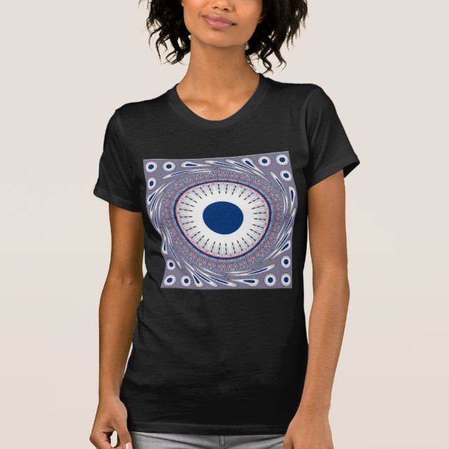 Chic Energetic Eye Design: A Mesmerizing Pattern T-Shirt (Front)