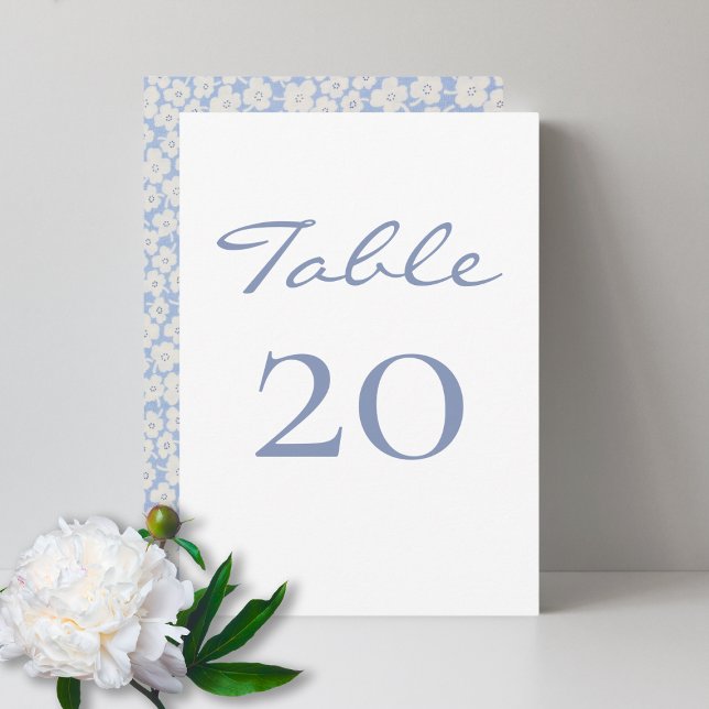 Chic et tendance | Carte de numéro de tableau Flor (Créateur téléchargé)