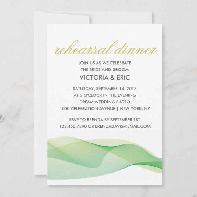 CHIC ETHEREAL | RÉPÉTITION DÎNER INVITATION (Devant)