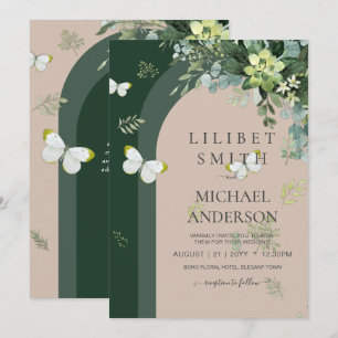 Chic Eucalyptus Greenery Leaves Emerald Wedding