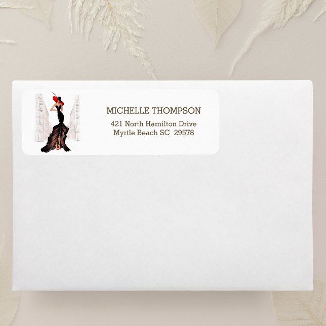 Chic Fashion Design Return Address (Creator Uploaded)