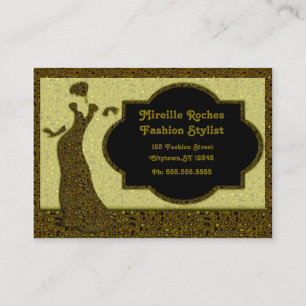 Chic Fashion Stylist Business Card
