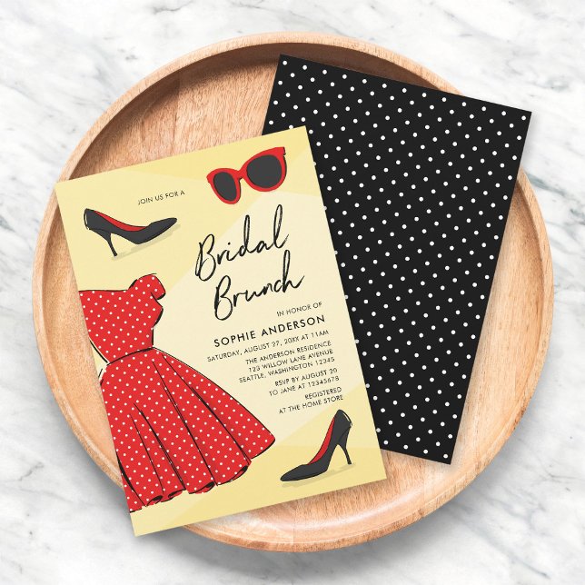 Chic Fashionable Bridal Brunch Invitation (Creator Uploaded)