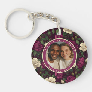 Chic Fathers Day Ideas Custom Photo Keychain
