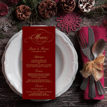 Chic Faux Gold Foil Christmas Menu Template<br><div class="desc">Chic Faux Gold Foil Christmas Menu Template.</div>
