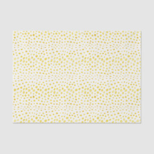 Chic faux gold glitter cheetah print monogram tissue paper