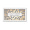 Chic Faux Gold Leaf Circle Grey Business Card