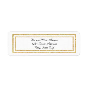 Chic Faux Gold Parties scintillant Trim - Étiquett