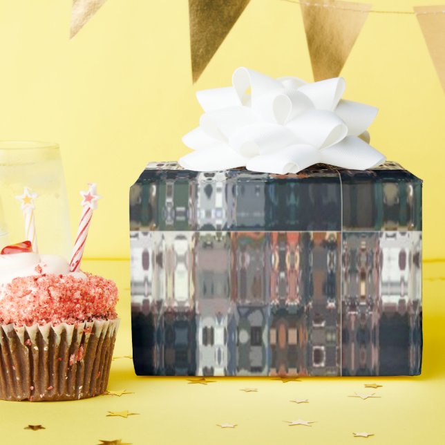 Chic Faux Mosaic Gray Terracotta Design set 2 Wrapping Paper (Birthday Party)