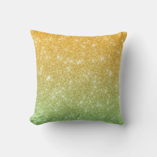 Chic Faux ombre Glitter Luxury Throw Pillow