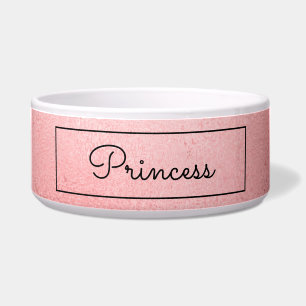 Chic Faux Rose Gold Customized Cat