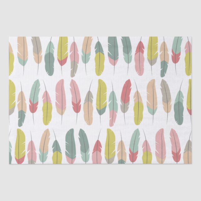 Chic Feathers Tissue Paper (Front)