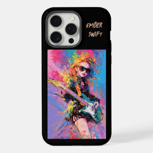 Chic Femme Guitare Joueuse Anime coque iphone