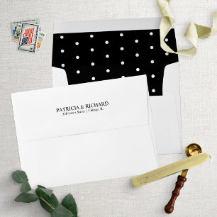 Chic Festive Confetti Pattern Wedding Invitation E Envelope