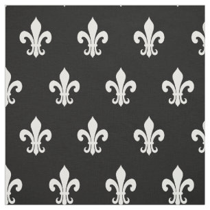 Chic fleur de lis pattern DIY hobby textile fabric