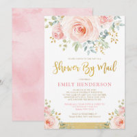 Chic Floral Bridal Shower By Mail Quarantine Party