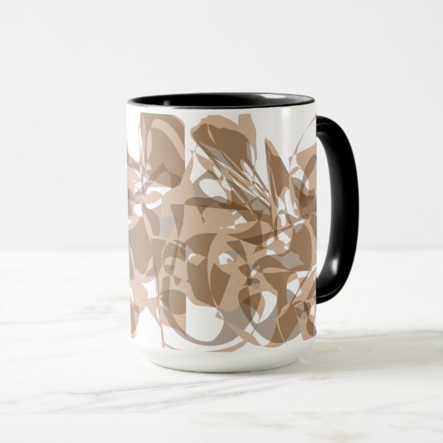 Chic Floral Design Mug (Devant droit)