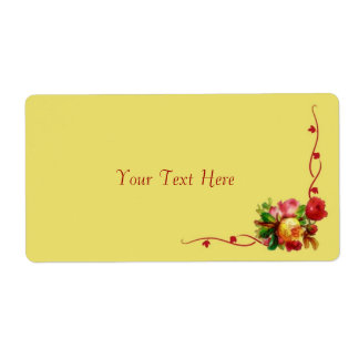 Chic Floral Label