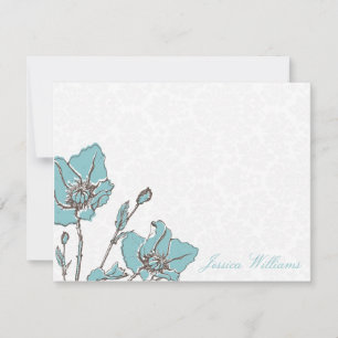 Chic Floral Note Cards