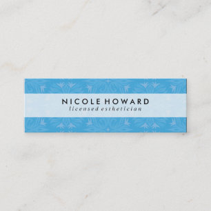 Chic Floral Pattern Mini Business Card