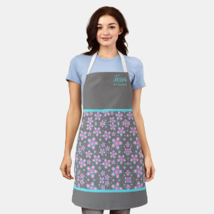 Chic Floral Personalized Apron