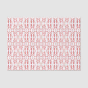 Chic Floral Red on White Poppy Flower Outline Tissue Paper