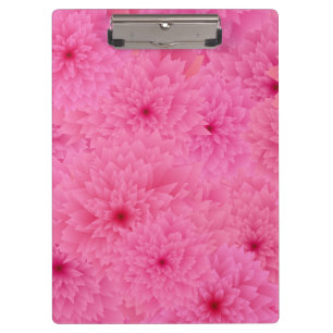 Chic Flower Print Clipboard with Artistic Touch