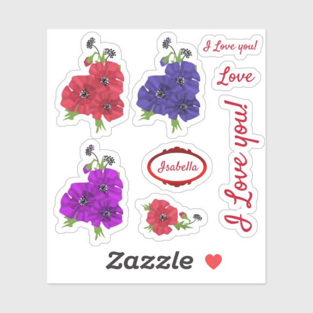 Chic flower set, flowers (Sheet)