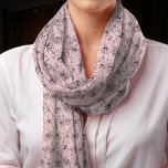 Chic Flowers and Faces Pink Scarf<br><div class="desc">Make a statement with this custom-printed flowers and faces pattern scarf of lightweight chiffon fabric, 10" x 45" long.</div>