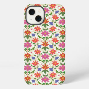 Chic Flowers and Polka Dots on Ecru iPad Mini Case