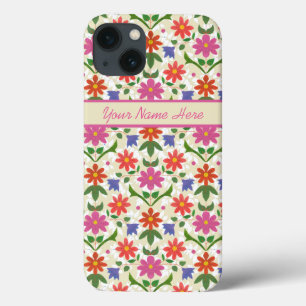 Chic Flowers and Polka Dots on Ecru iPad Mini Case
