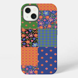 Chic Folk Art Style Faux Patchwork iPad Mini Case