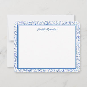 Chic French Blue Stipple Pattern Card