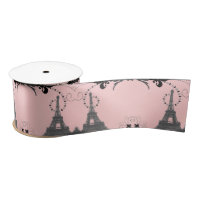 Chic French pink grey vintage paris eiffel tower 