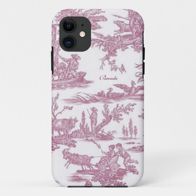Chic French Toiles Custom Case-Mate iPhone Case (Back)